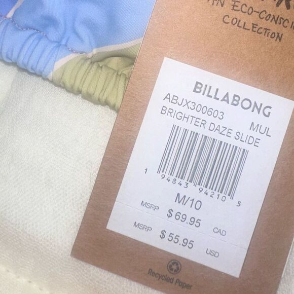Billabong Bikini Set Brighter Daze Slide Triangle Top & Rise Bottoms Size M NWT - Picture 7 of 10